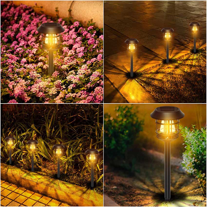 Luci da giardino solari impermeabili per esterni per giardino