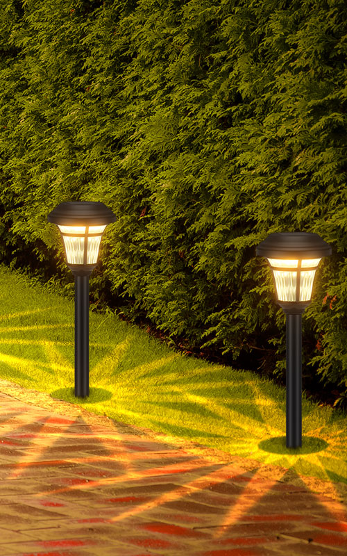 Luci del percorso solare per luce da giardino esterna impermeabile